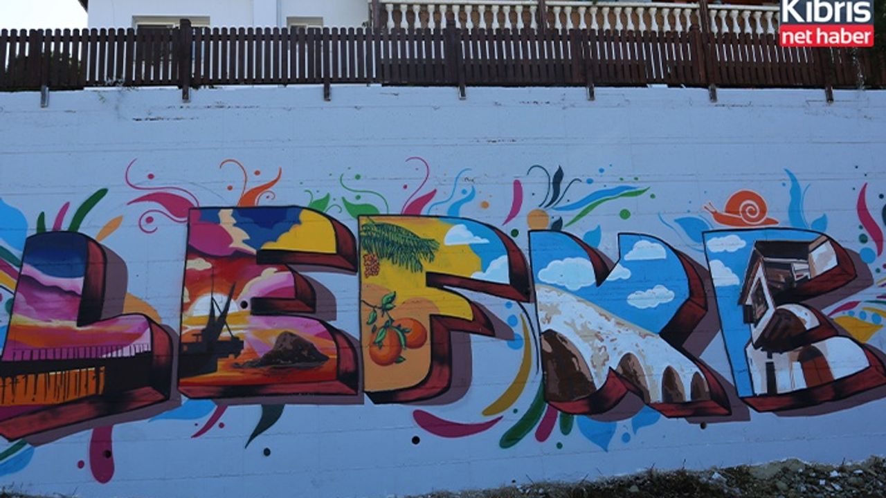 Lefke Duvar resimleri ile daha da güzelleşti