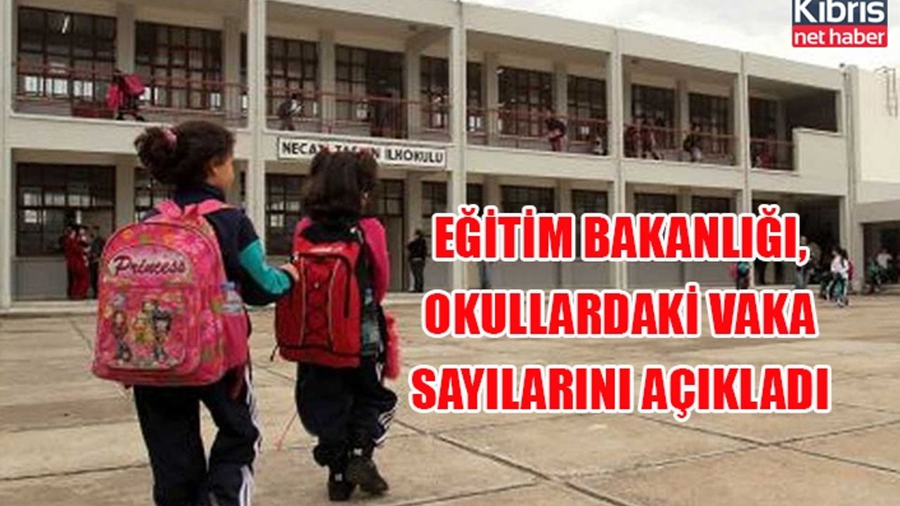 Eğitim Bakanlığı, okullardaki vaka sayılarını açıkladı
