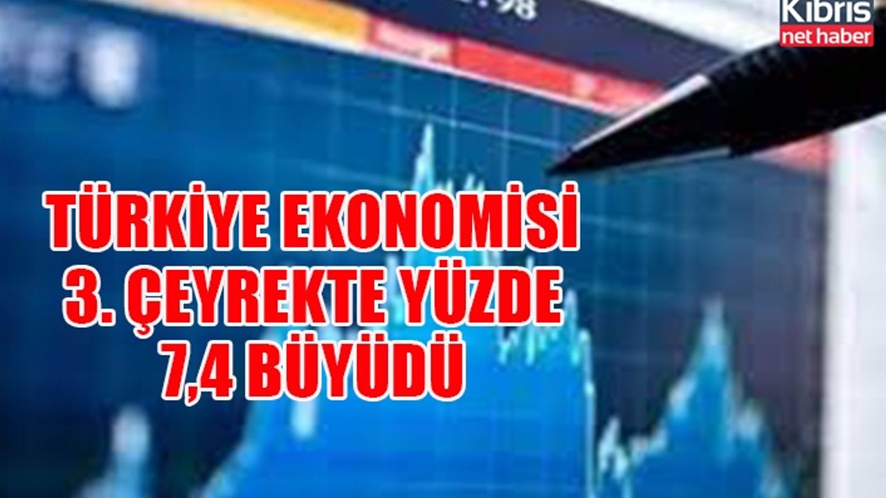 Türkiye ekonomisi 3. çeyrekte yüzde 7,4 büyüdü