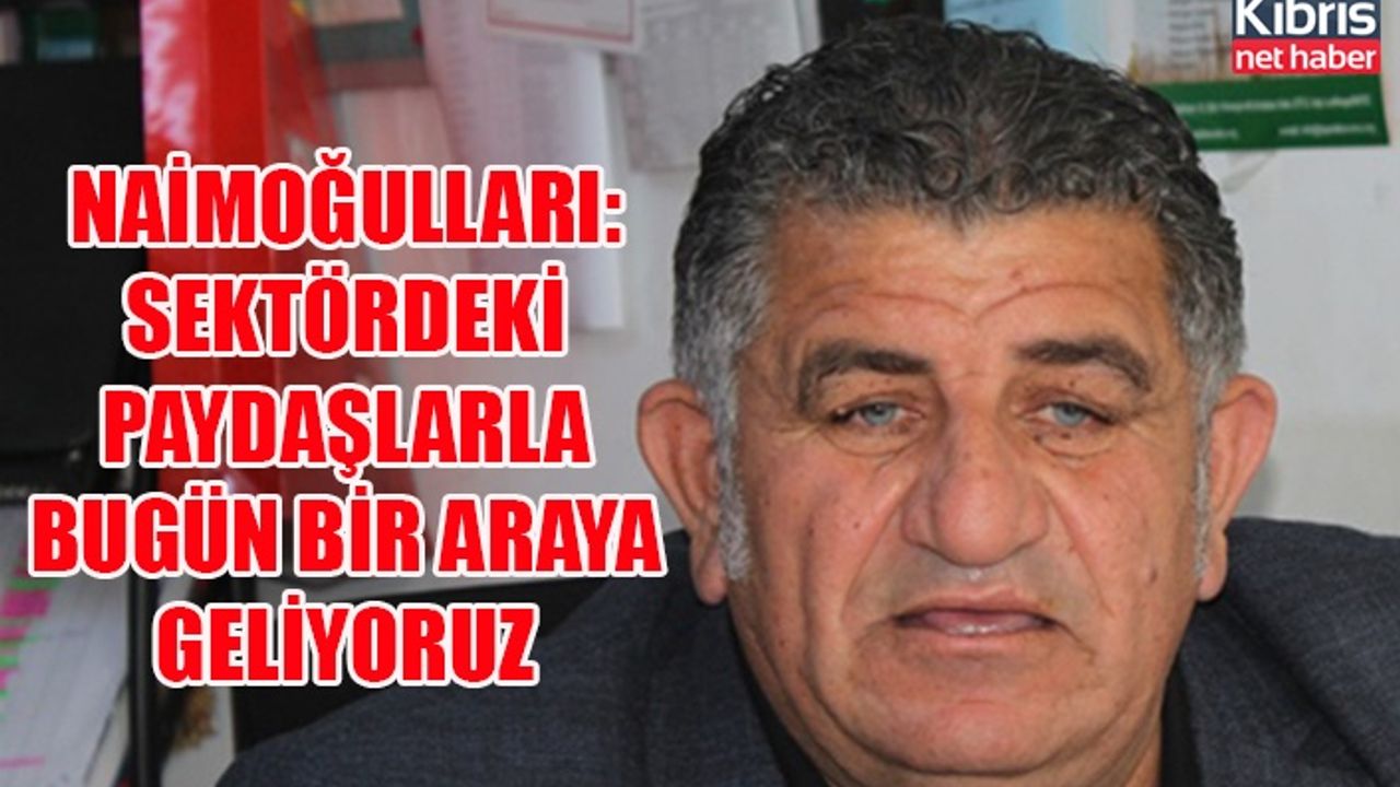 Naimoğulları: Sektördeki paydaşlarla bugün bir araya geliyoruz