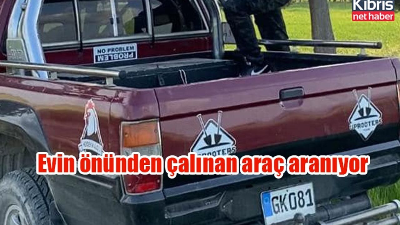 Evin önünden çalınan araç aranıyor