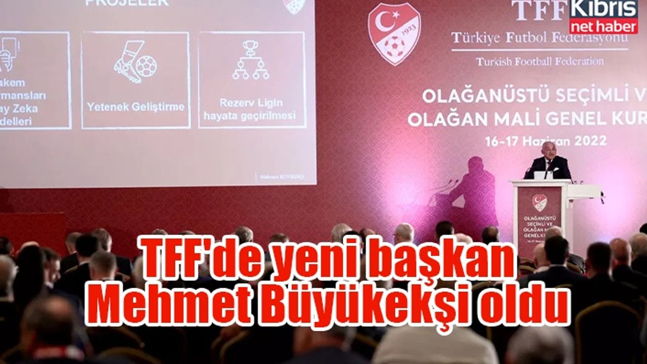 TFF'de yeni başkan Mehmet Büyükekşi oldu
