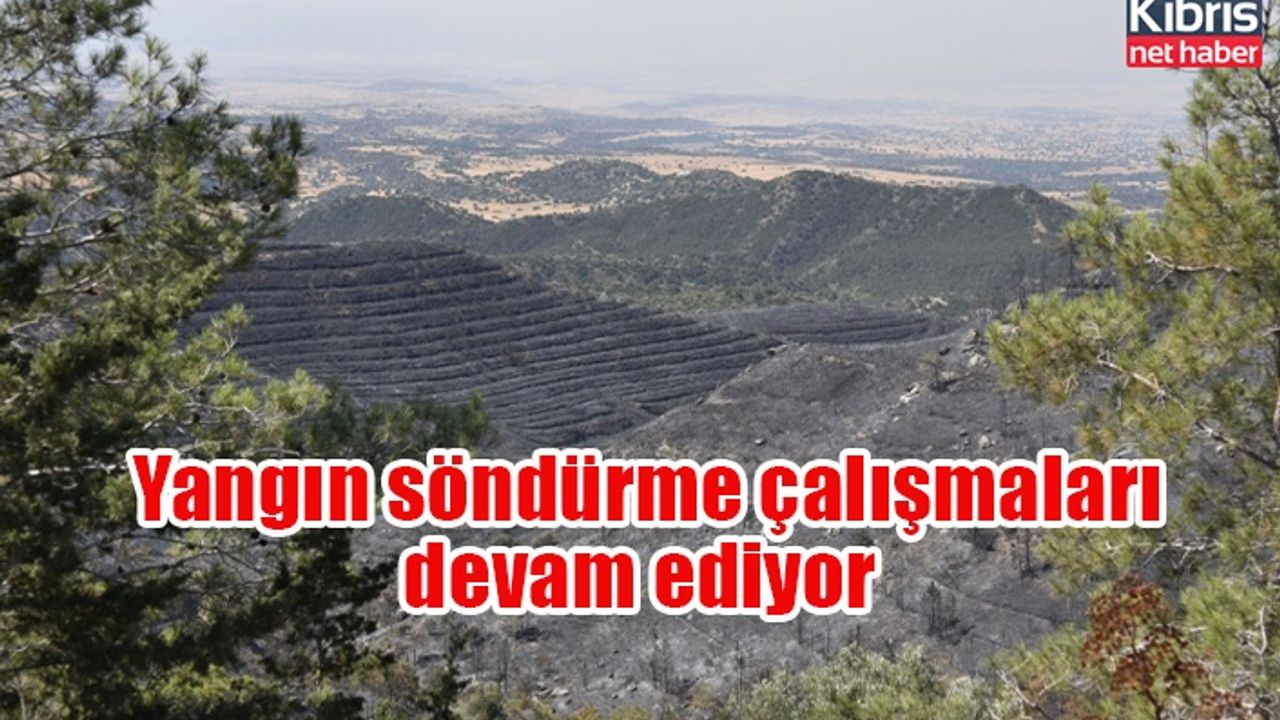 Yangın söndürme çalışmaları devam ediyor