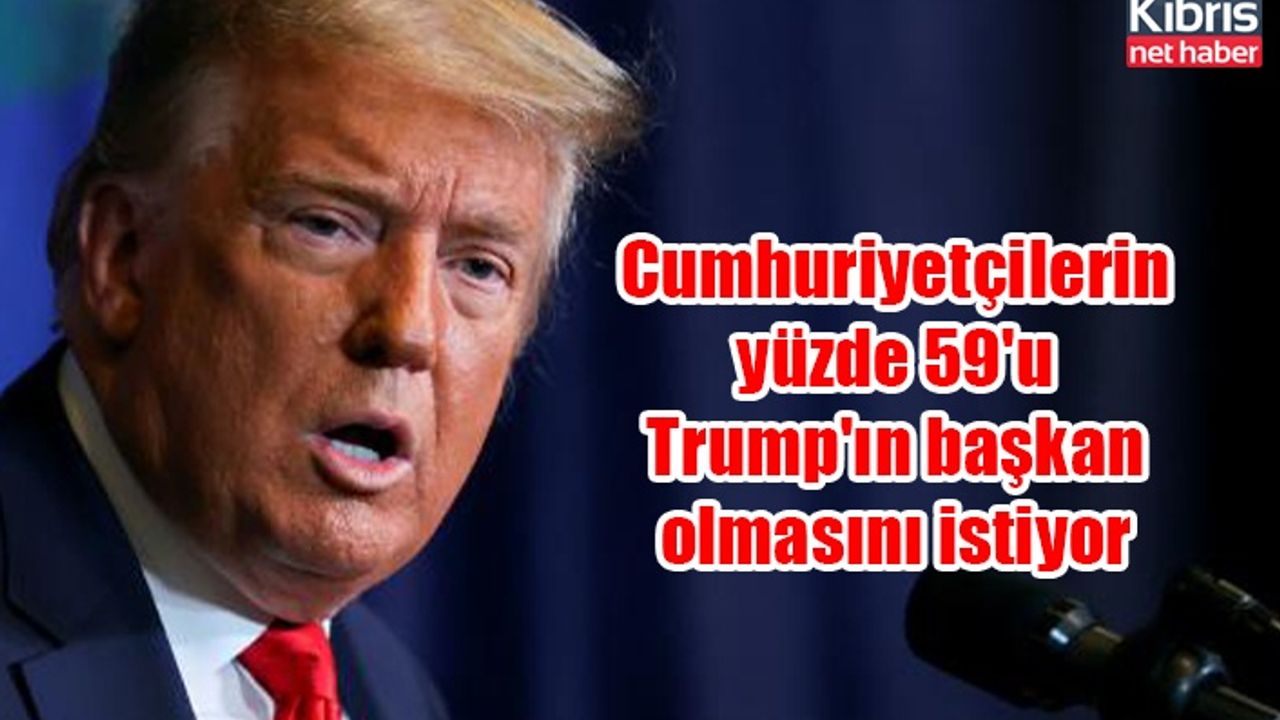 Cumhuriyetçilerin yüzde 59'u Trump'ın başkan olmasını istiyor