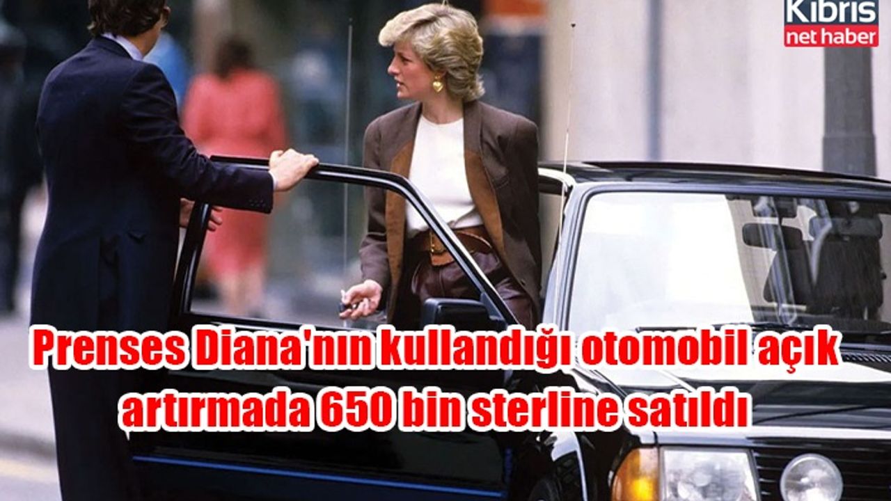 Prenses Diana'nın kullandığı otomobil açık artırmada 650 bin sterline satıldı