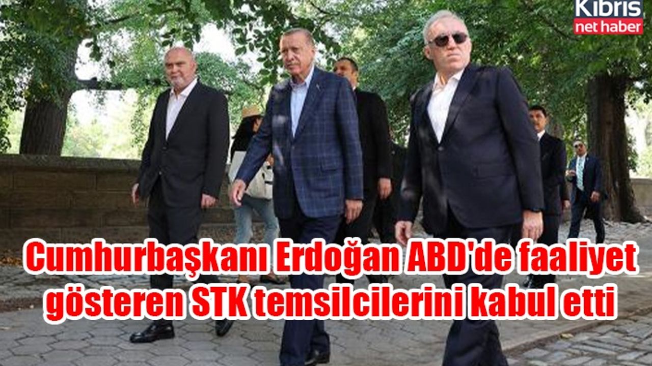 Cumhurbaşkanı Erdoğan ABD'de faaliyet gösteren STK temsilcilerini kabul etti
