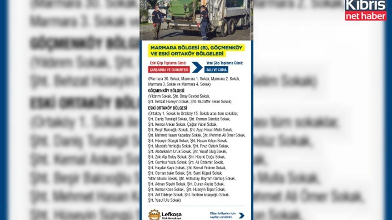 LTB evsel atık toplama günlerinde değişiklik yaptı