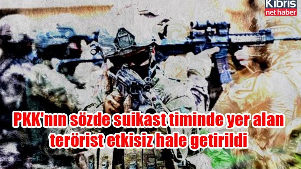 PKK'nın sözde suikast timinde yer alan terörist etkisiz hale getirildi