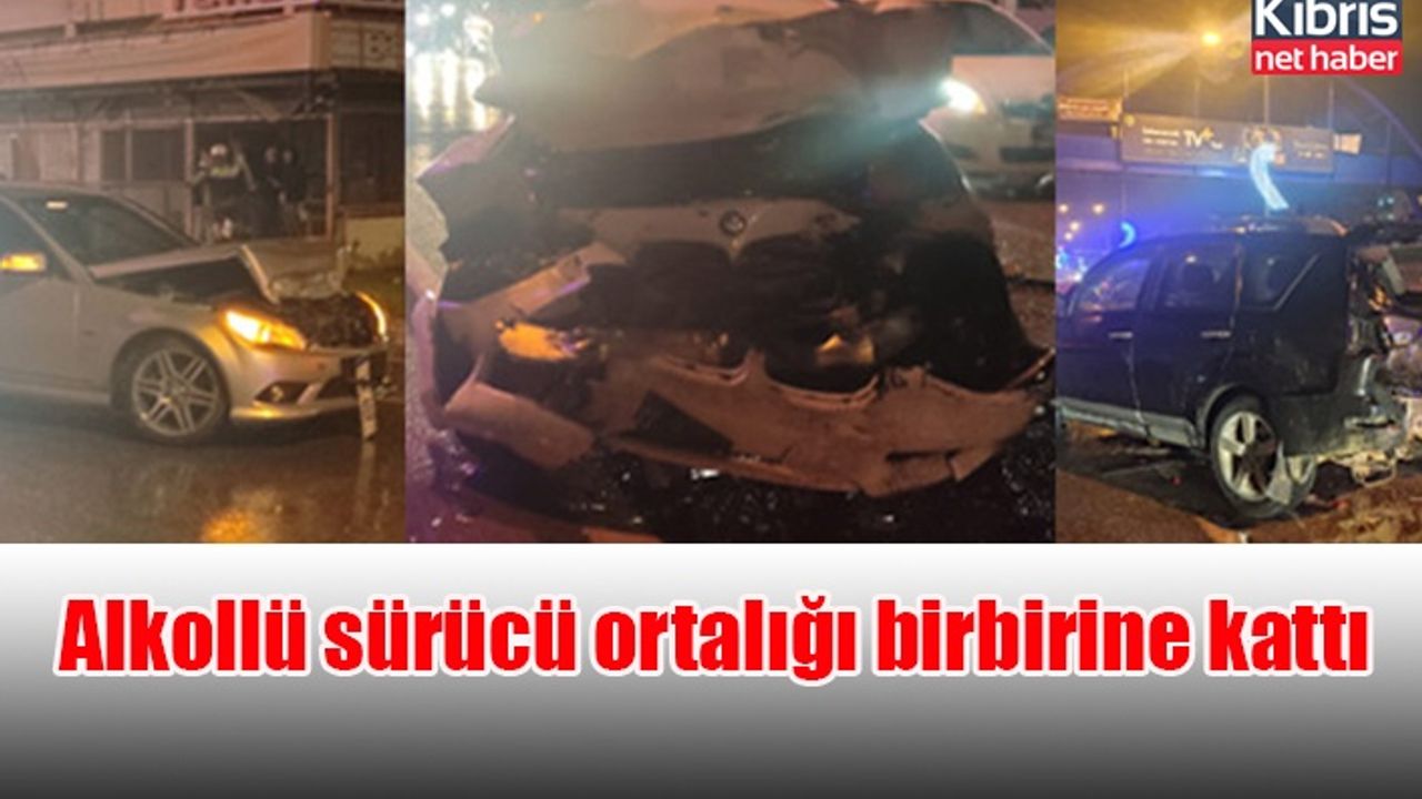 Alkollü sürücü ortalığı birbirine kattı