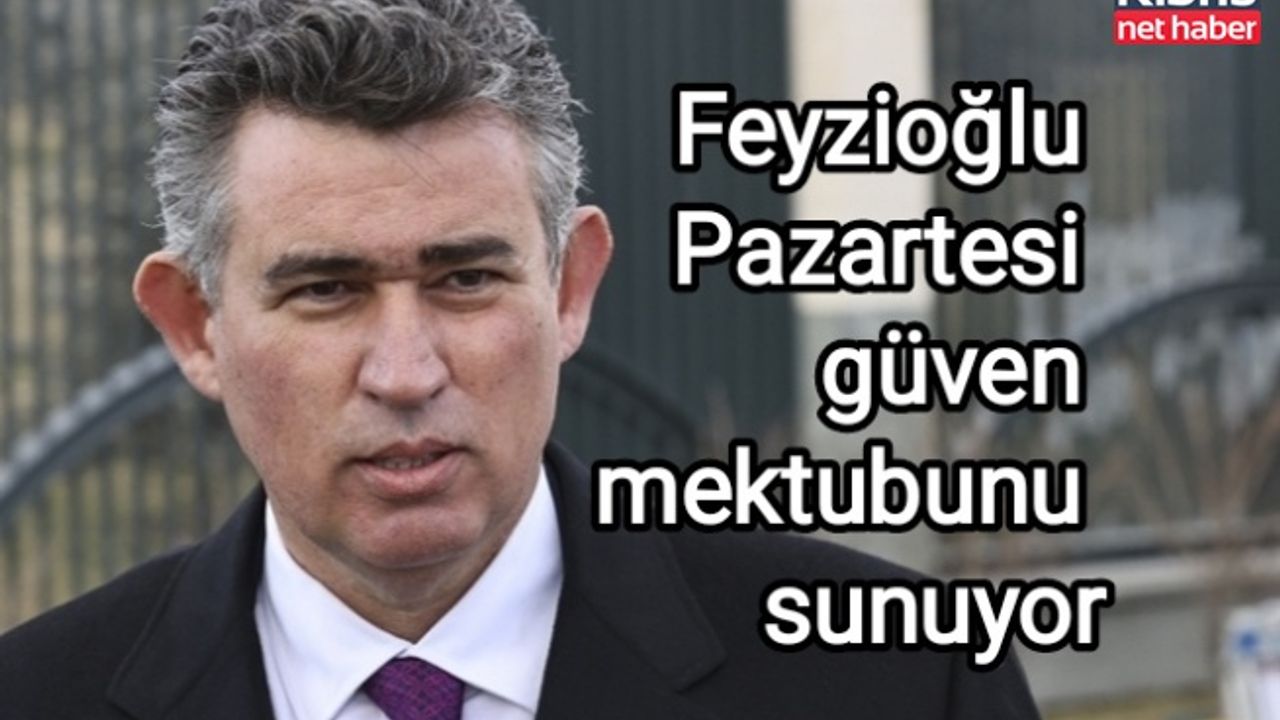 Feyzioğlu Pazartesi güven mektubunu sunuyor