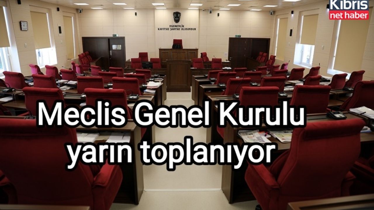 Meclis Genel Kurulu yarın toplanıyor