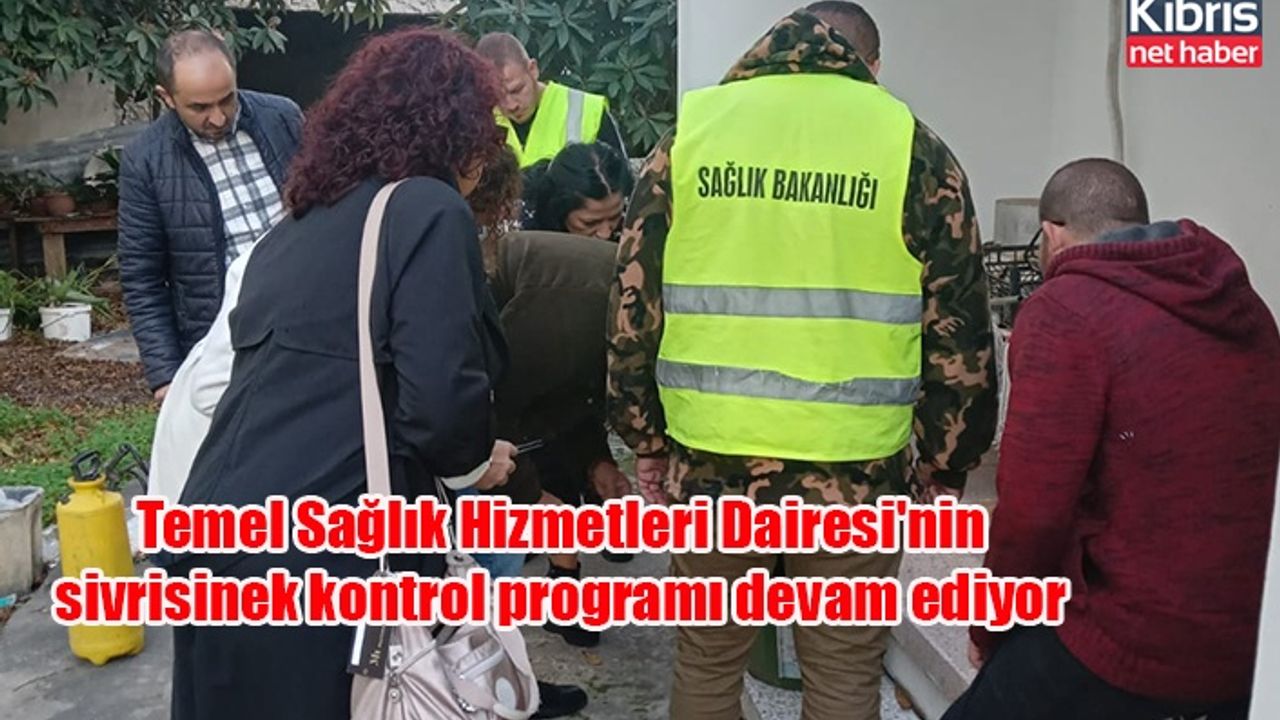 Temel Sağlık Hizmetleri Dairesi'nin sivrisinek kontrol programı devam ediyor