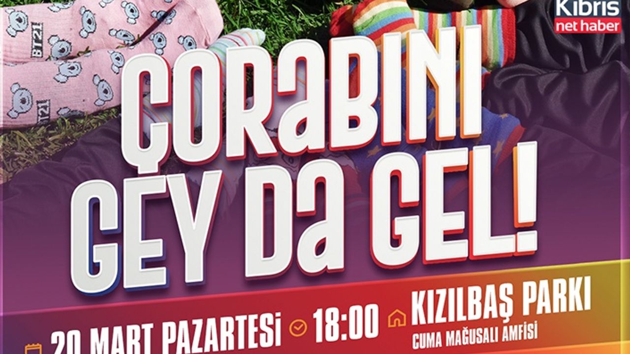 “Çorabını Gey da Gel” etkinliği yarın Kızılbaş Parkı’nda yapılıyor