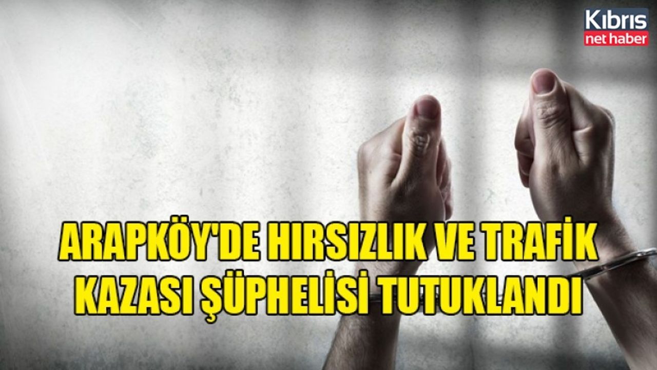 Arapköy'de Hırsızlık ve Trafik Kazası Şüphelisi Tutuklandı