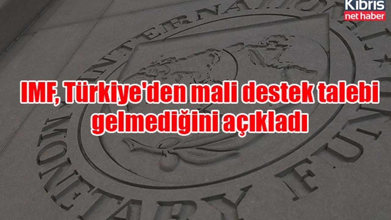 IMF, Türkiye'den mali destek talebi gelmediğini açıkladı