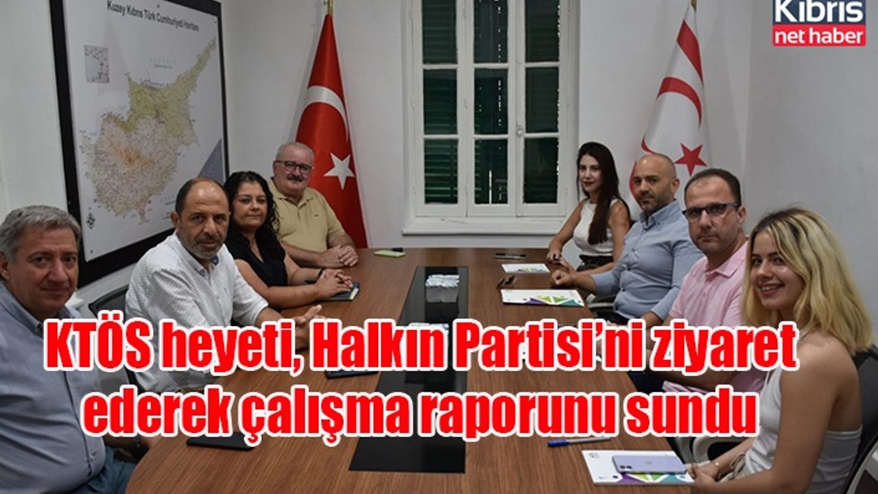 KTÖS heyeti, Halkın Partisi’ni ziyaret ederek çalışma raporunu sundu