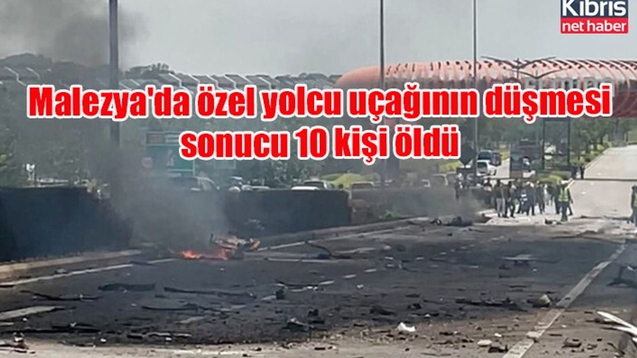 Malezya'da özel yolcu uçağının düşmesi sonucu 10 kişi öldü