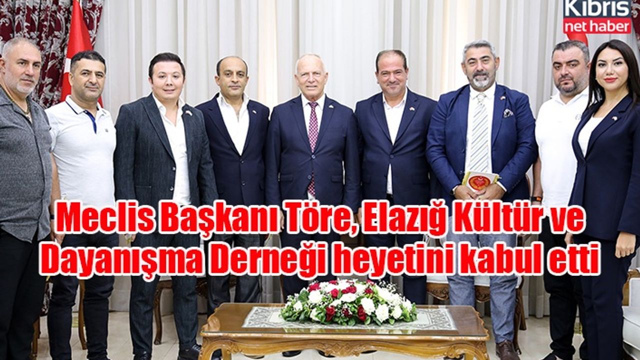 Meclis Başkanı Töre, Elazığ Kültür ve Dayanışma Derneği heyetini kabul etti