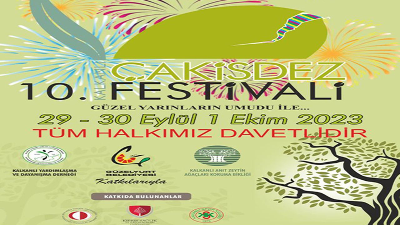 Kalkanlı Çakisdez Festivali 29 Eylül-1 Ekim arasında yapılıyor