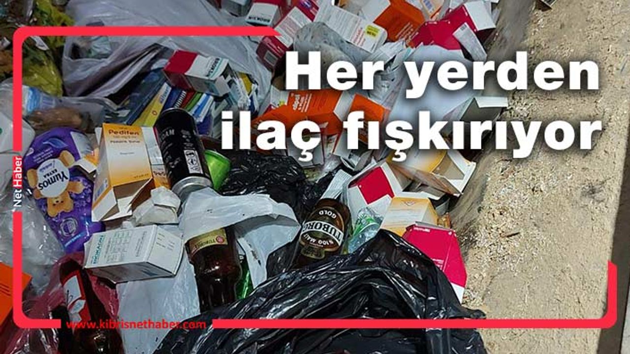 Çöp torbasında yüzlerce ilaç bulundu
