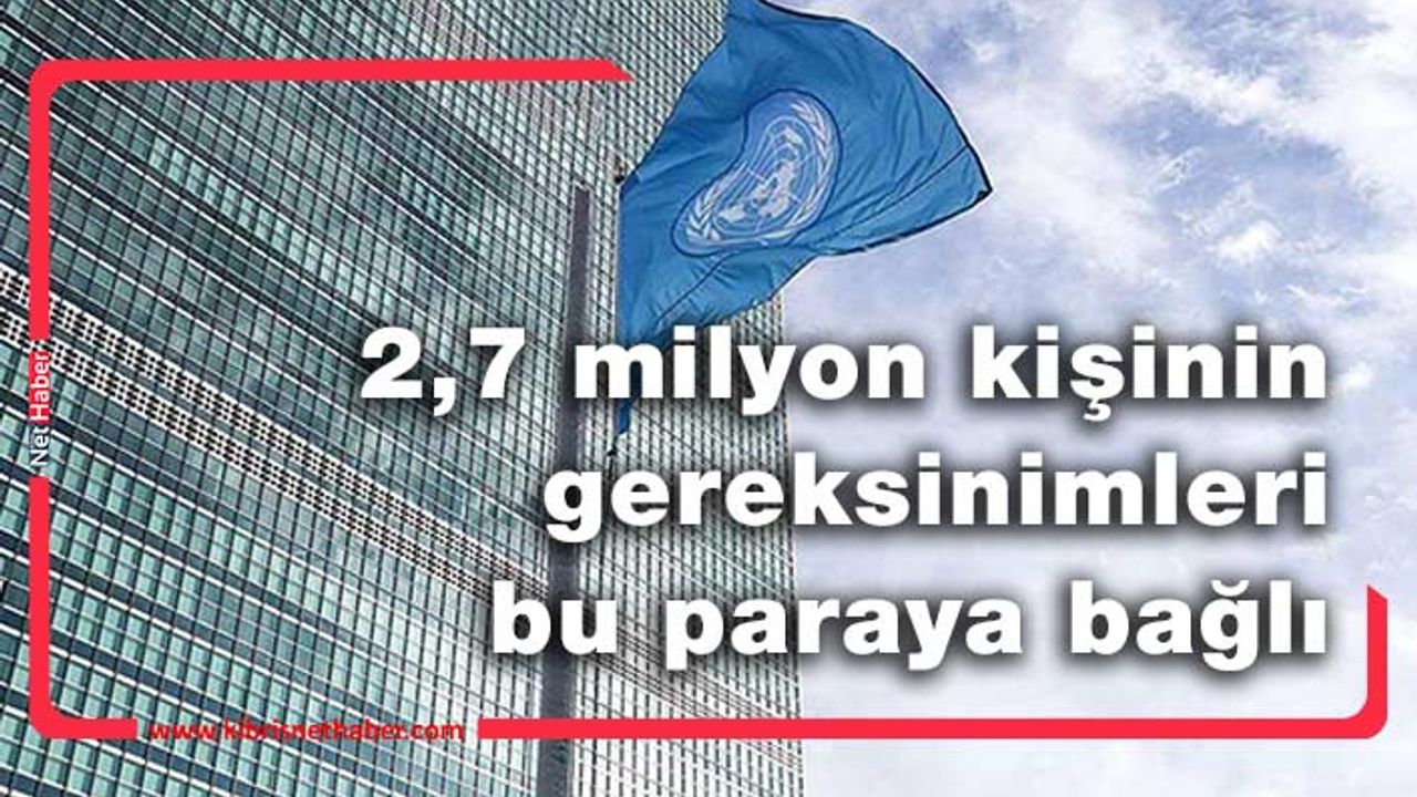 BM: Filistin için 1,2 milyar dolara ihtiyaç var