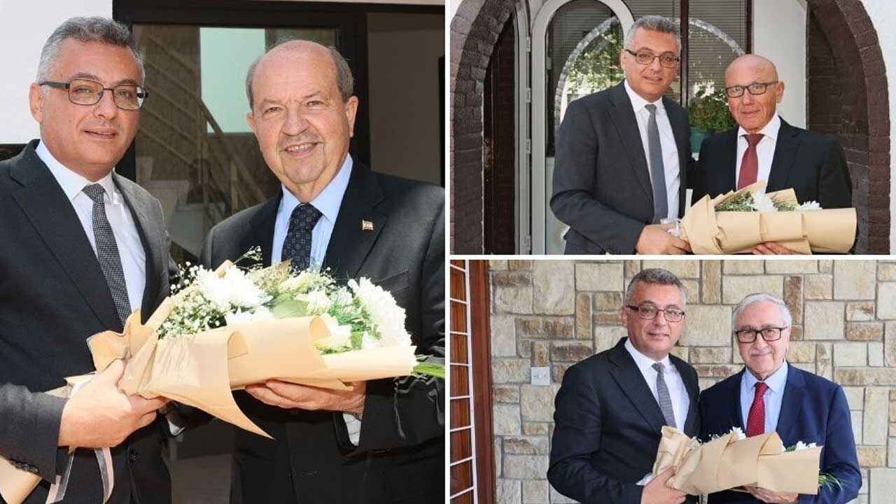 Cumhurbaşkanı Erhürman, eski cumhurbaşkanlarını ziyaret etti