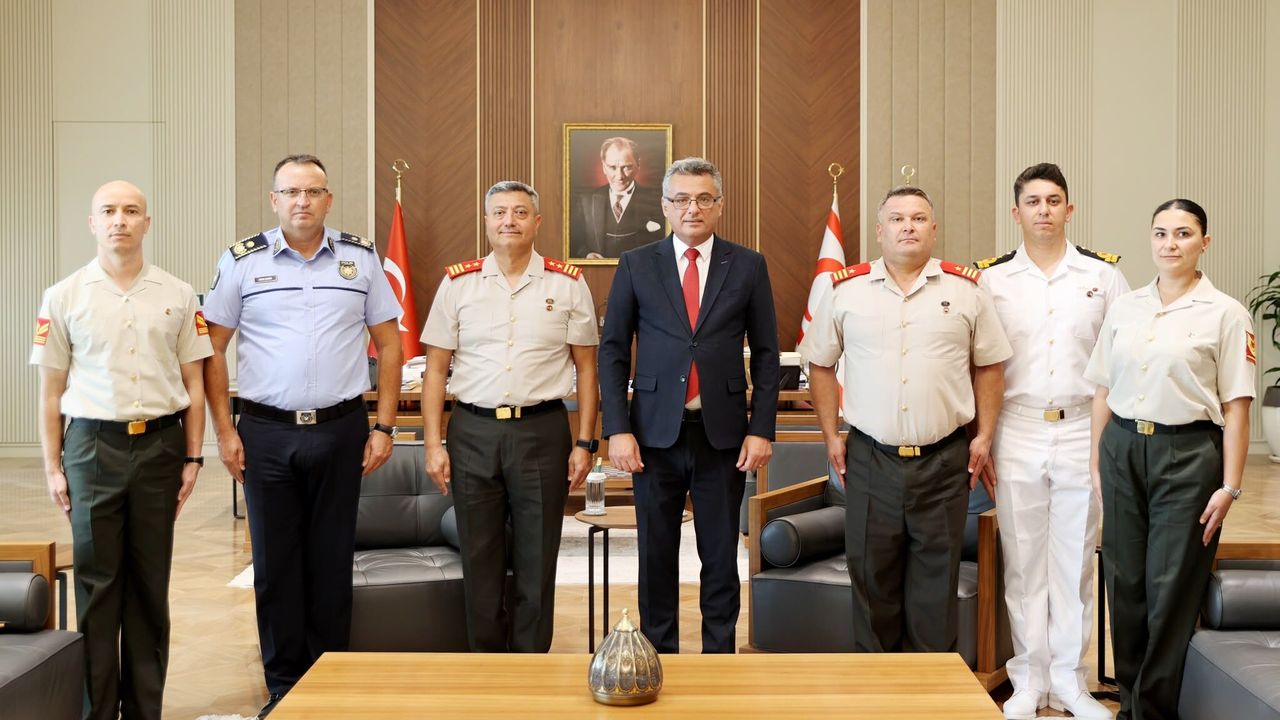 Erhürman, GKK Komutanı Tümgeneral Görgülü ve beraberindeki heyeti kabul etti