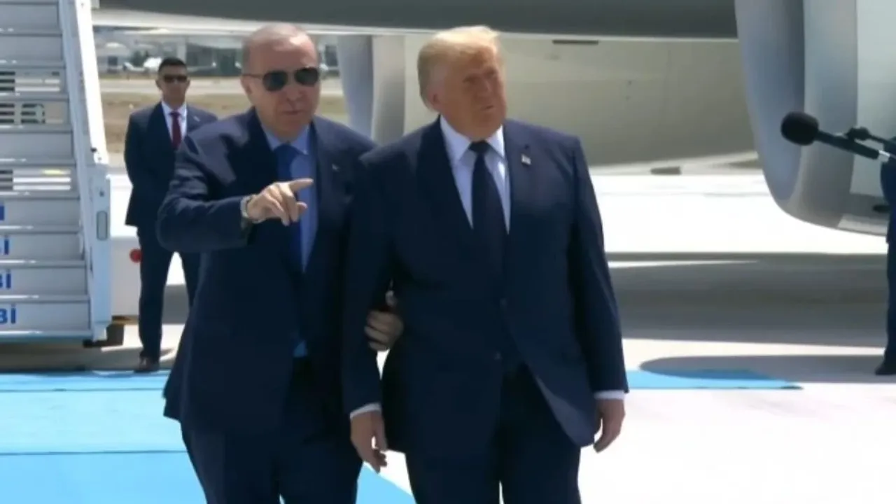 Trump resmi törenle karşılandı: Erdoğan ile baş başa görüşecek
