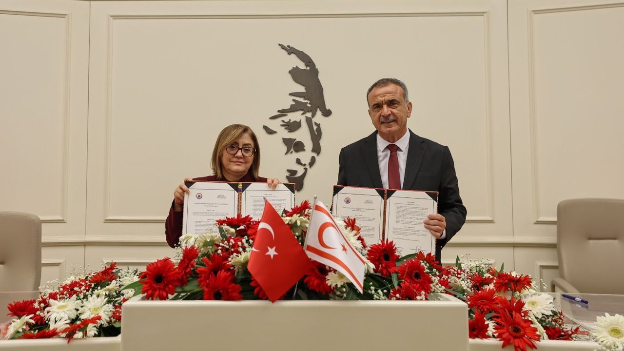Gazimağusa ile Gaziantep arasında kardeş şehir protokolü imzalandı