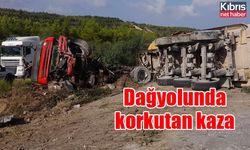 Dağyolunda korkutan kaza