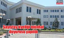 Sayıştay üyeliği münhal duyurusu yapıldı