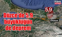 Düzce'de 5.9 büyüklüğünde deprem