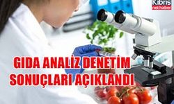 Gıda analiz sonuçları açıklandı