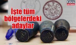 İşte tüm bölgelerdeki adaylar