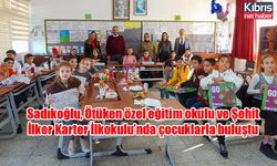 Sadıkoğlu, Ötüken özel eğitim okulu ve Şehit İlker Karter İlkokulu’nda çocuklarla buluştu