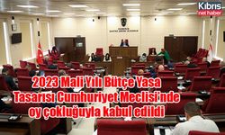 2023 Mali Yılı Bütçe Yasa Tasarısı Cumhuriyet Meclisi’nde oy çokluğuyla kabul edildi