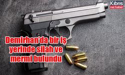 Demirhan’da bir iş yerinde silah ve mermi bulundu