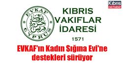 EVKAF'ın Kadın Sığına Evi'ne destekleri sürüyor