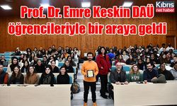 Prof. Dr. Emre Keskin DAÜ öğrencileriyle bir araya geldi