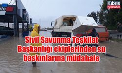 Sivil Savunma Teşkilat Başkanlığı ekiplerinden su baskınlarına müdahale