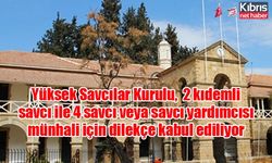 Yüksek Savcılar Kurulu,  2 kıdemli savcı ile 4 savcı veya savcı yardımcısı münhali için dilekçe kabul ediliyor