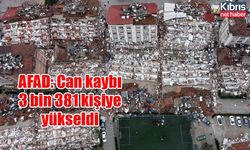 AFAD: Can kaybı 3 bin 381 kişiye yükseldi