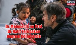 Dr. Mehmet Öz ve Prof. Dr. Halit Yerebakan deprem bölgesinde