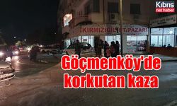 Göçmenköy'de korkutan kaza