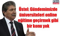 Üstel: Gündemimizde üniversiteleri online eğitime geçirmek gibi bir konu yok