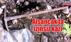 Alsancak’ta izinsiz kazı