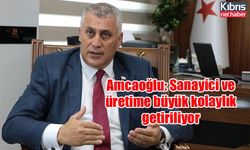 Amcaoğlu: Sanayici ve üretime büyük kolaylık getiriliyor