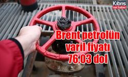 Brent petrolün varil fiyatı 76,03 dol