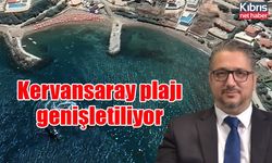 Kervansaray plajı genişletiliyor