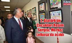 2. Atatürk’ün Çocukları Resim Sergisi, Merkez Lefkoşa’da açıldı